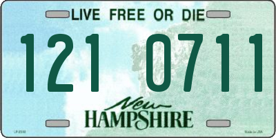 NH license plate 1210711
