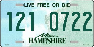 NH license plate 1210722