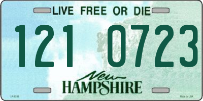 NH license plate 1210723