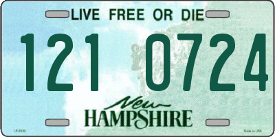 NH license plate 1210724