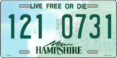 NH license plate 1210731