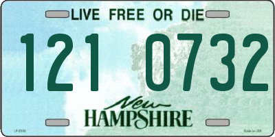 NH license plate 1210732