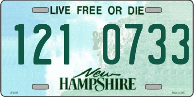 NH license plate 1210733