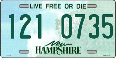 NH license plate 1210735