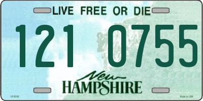 NH license plate 1210755