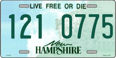 NH license plate 1210775