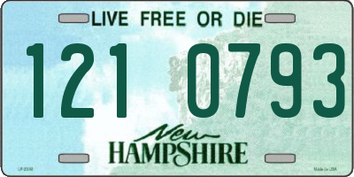 NH license plate 1210793