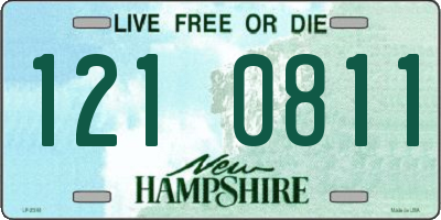 NH license plate 1210811
