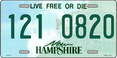 NH license plate 1210820