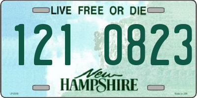 NH license plate 1210823