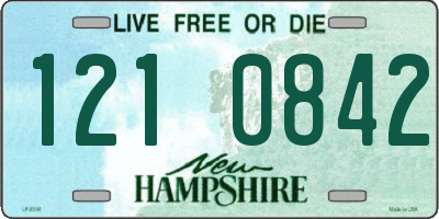 NH license plate 1210842