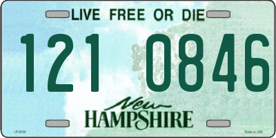 NH license plate 1210846