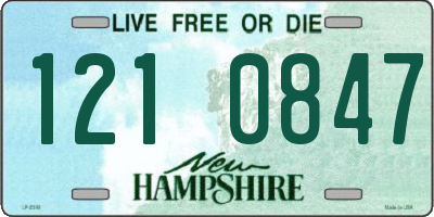 NH license plate 1210847