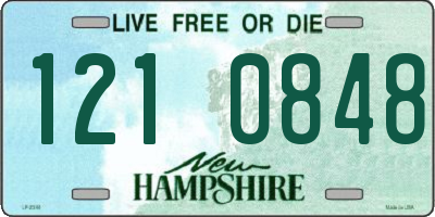 NH license plate 1210848