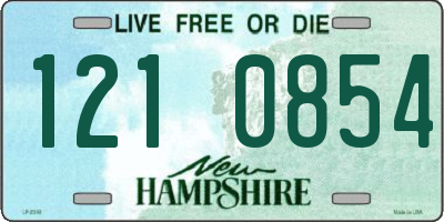NH license plate 1210854