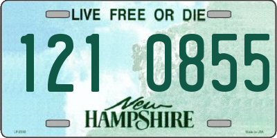 NH license plate 1210855