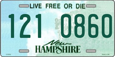 NH license plate 1210860