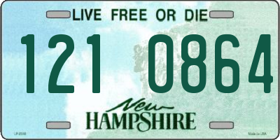 NH license plate 1210864