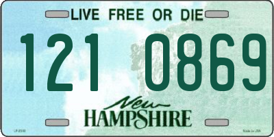 NH license plate 1210869