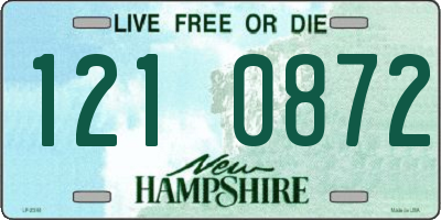 NH license plate 1210872