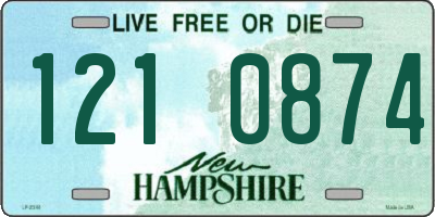 NH license plate 1210874