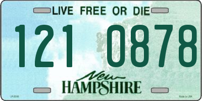 NH license plate 1210878