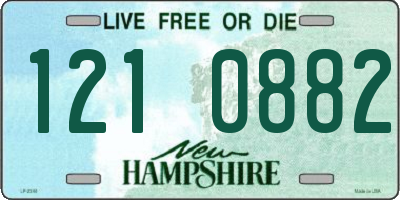 NH license plate 1210882