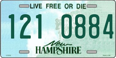 NH license plate 1210884