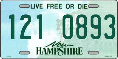 NH license plate 1210893
