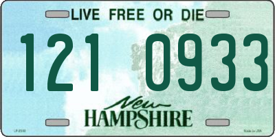 NH license plate 1210933