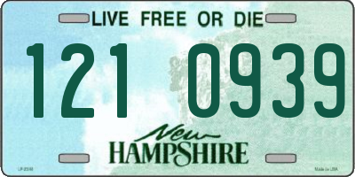 NH license plate 1210939