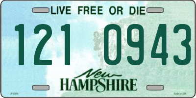 NH license plate 1210943