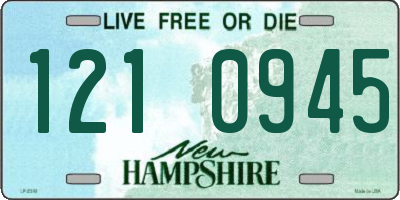 NH license plate 1210945