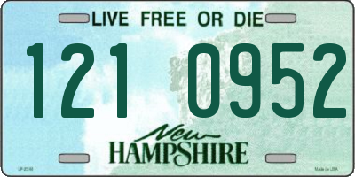 NH license plate 1210952