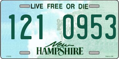 NH license plate 1210953