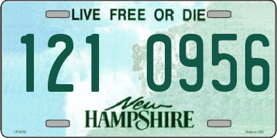 NH license plate 1210956