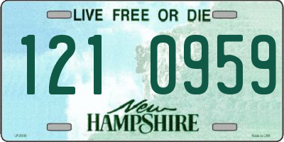 NH license plate 1210959