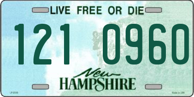 NH license plate 1210960