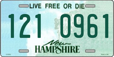 NH license plate 1210961