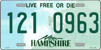 NH license plate 1210963