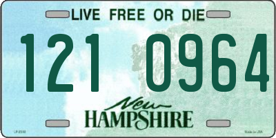 NH license plate 1210964