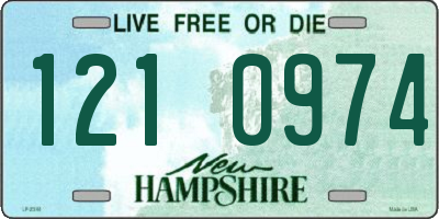 NH license plate 1210974