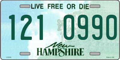 NH license plate 1210990