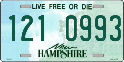 NH license plate 1210993