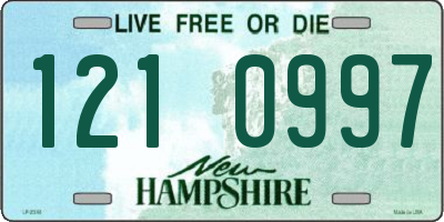NH license plate 1210997