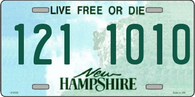NH license plate 1211010