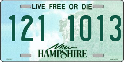 NH license plate 1211013