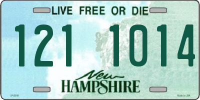 NH license plate 1211014