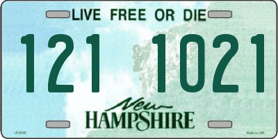 NH license plate 1211021