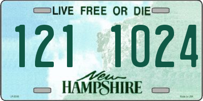NH license plate 1211024